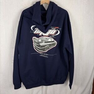 Ring‎ Of Fire Tokyo Tuner Street Racing Pullover Hoodie Blue Size XL NWT